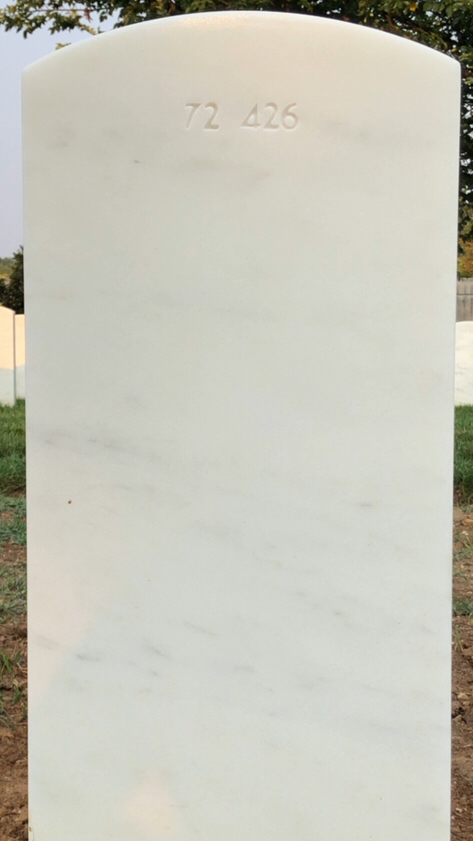 Back of headstone — Donald Morin