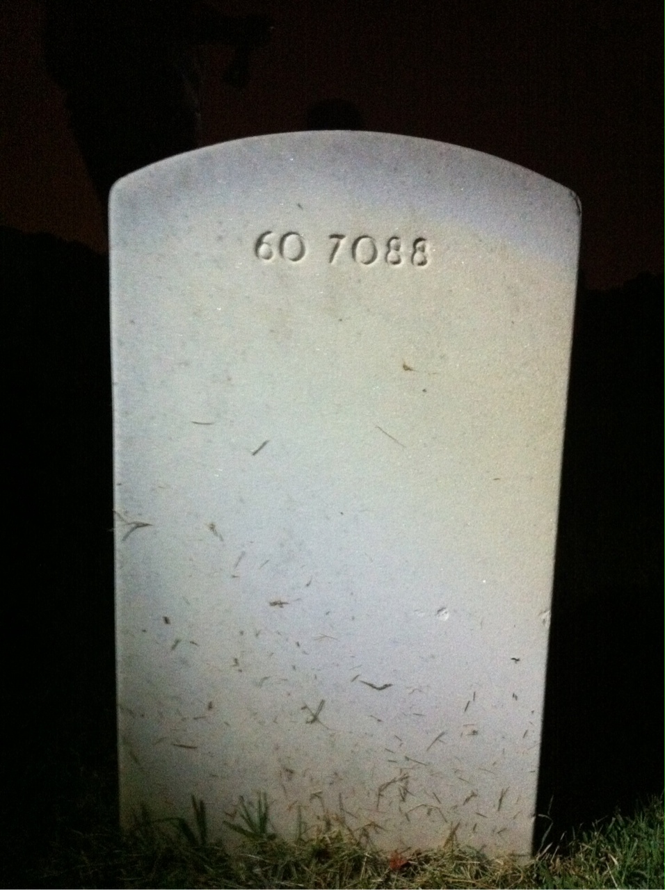 Back of headstone — David Minzes