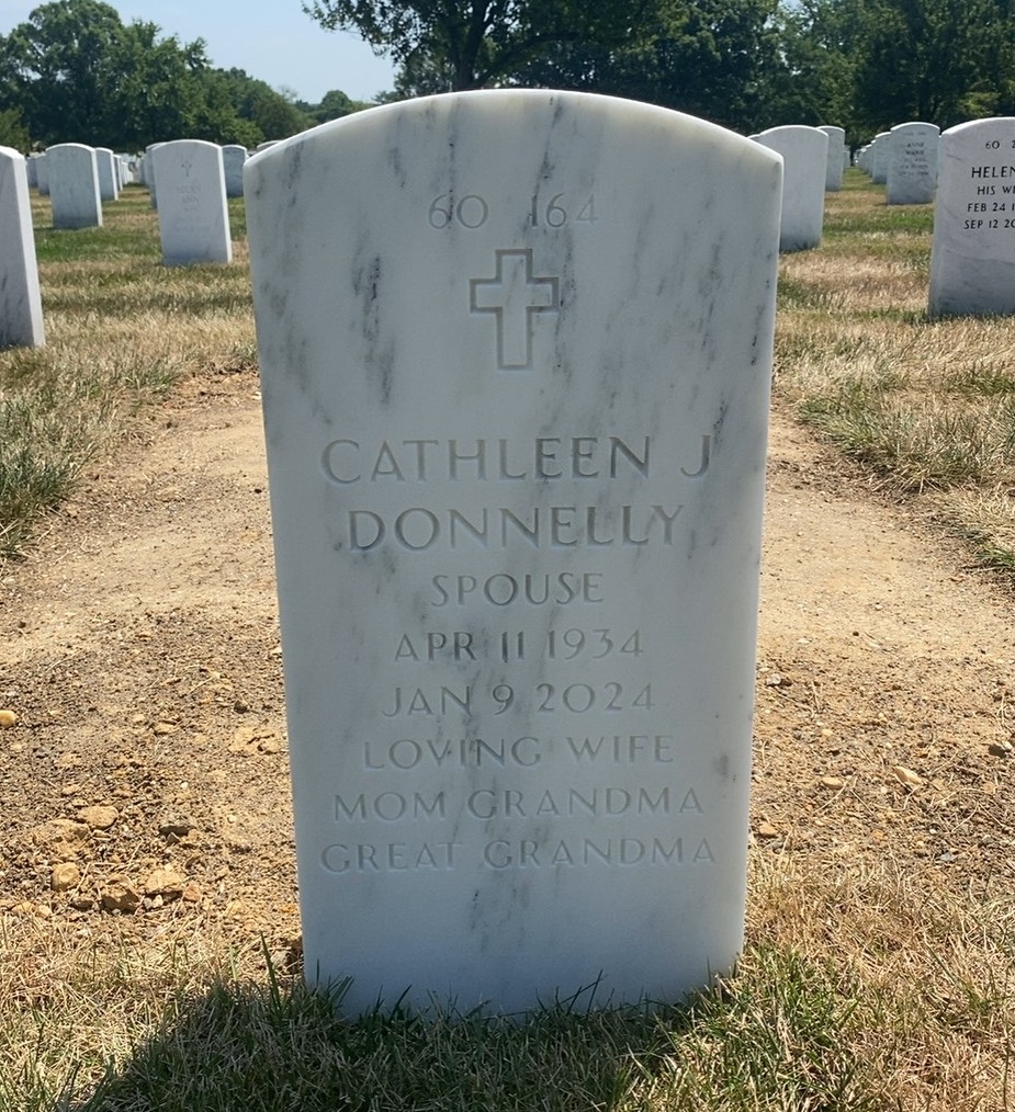 Back of headstone — Eugene Donnelly