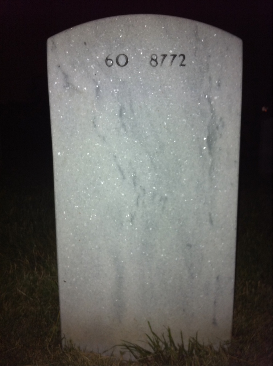 Back of headstone — Robert Frank