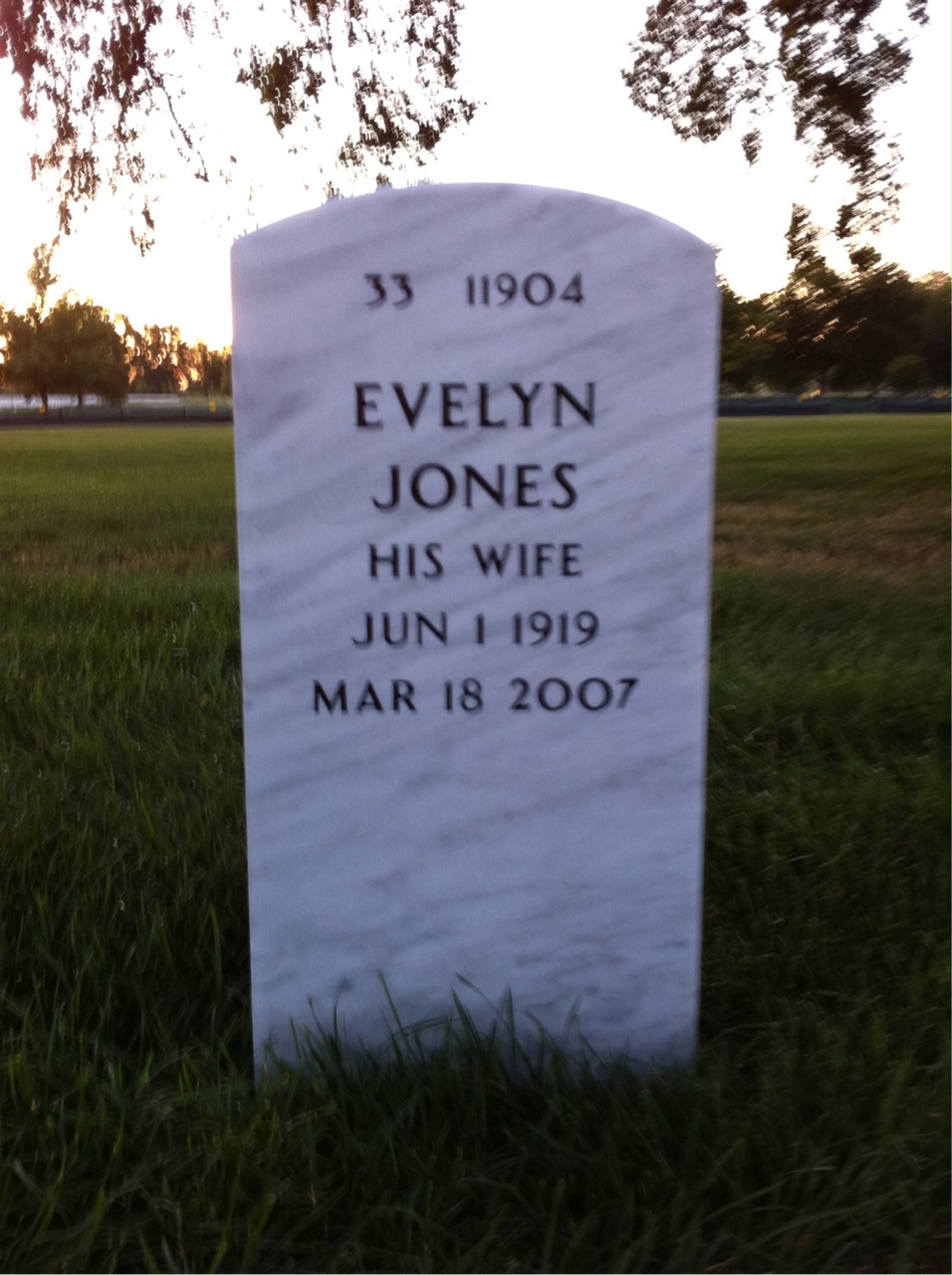 Back of headstone — Edward Lautz