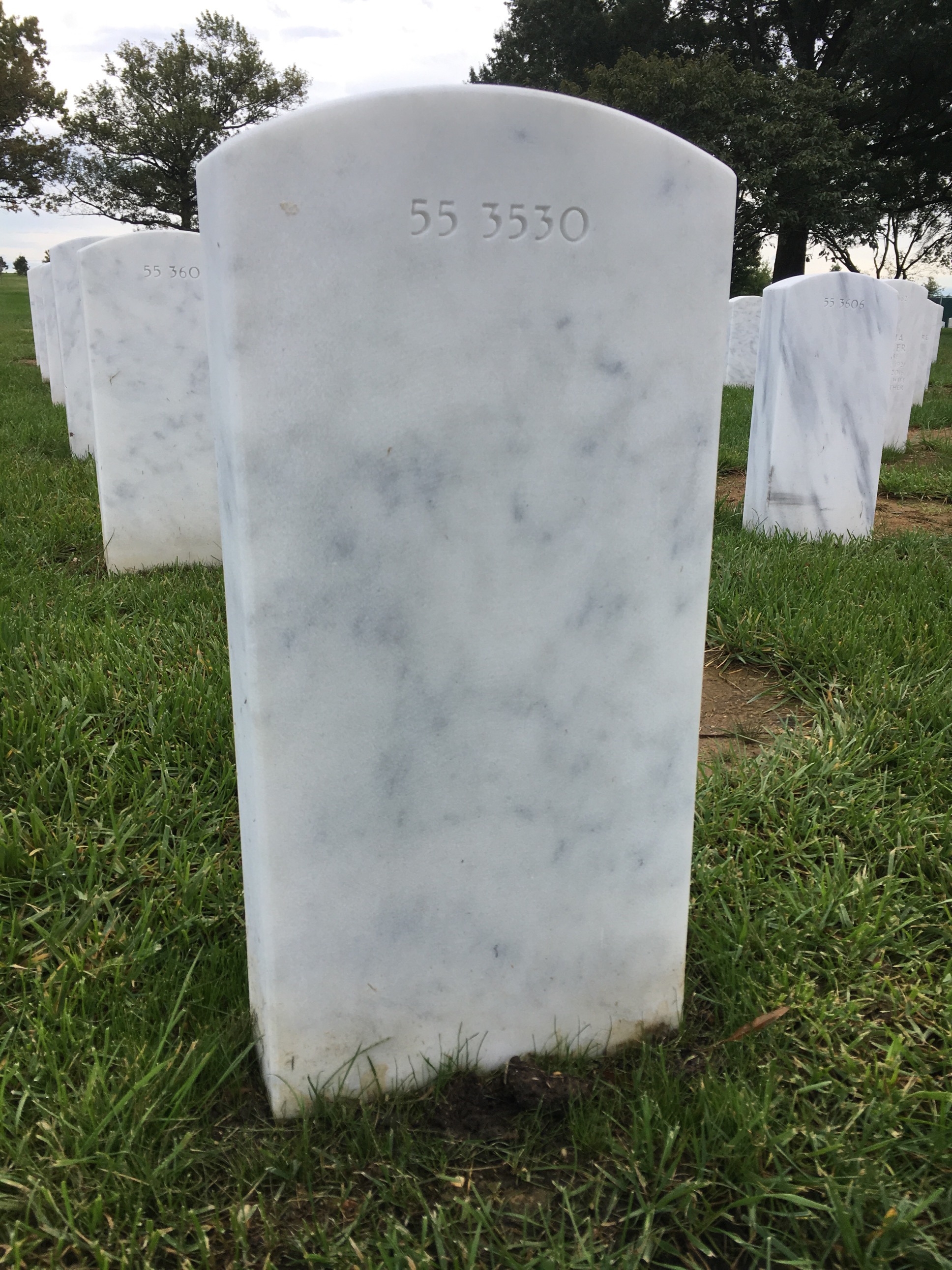 Back of headstone — James Allingham
