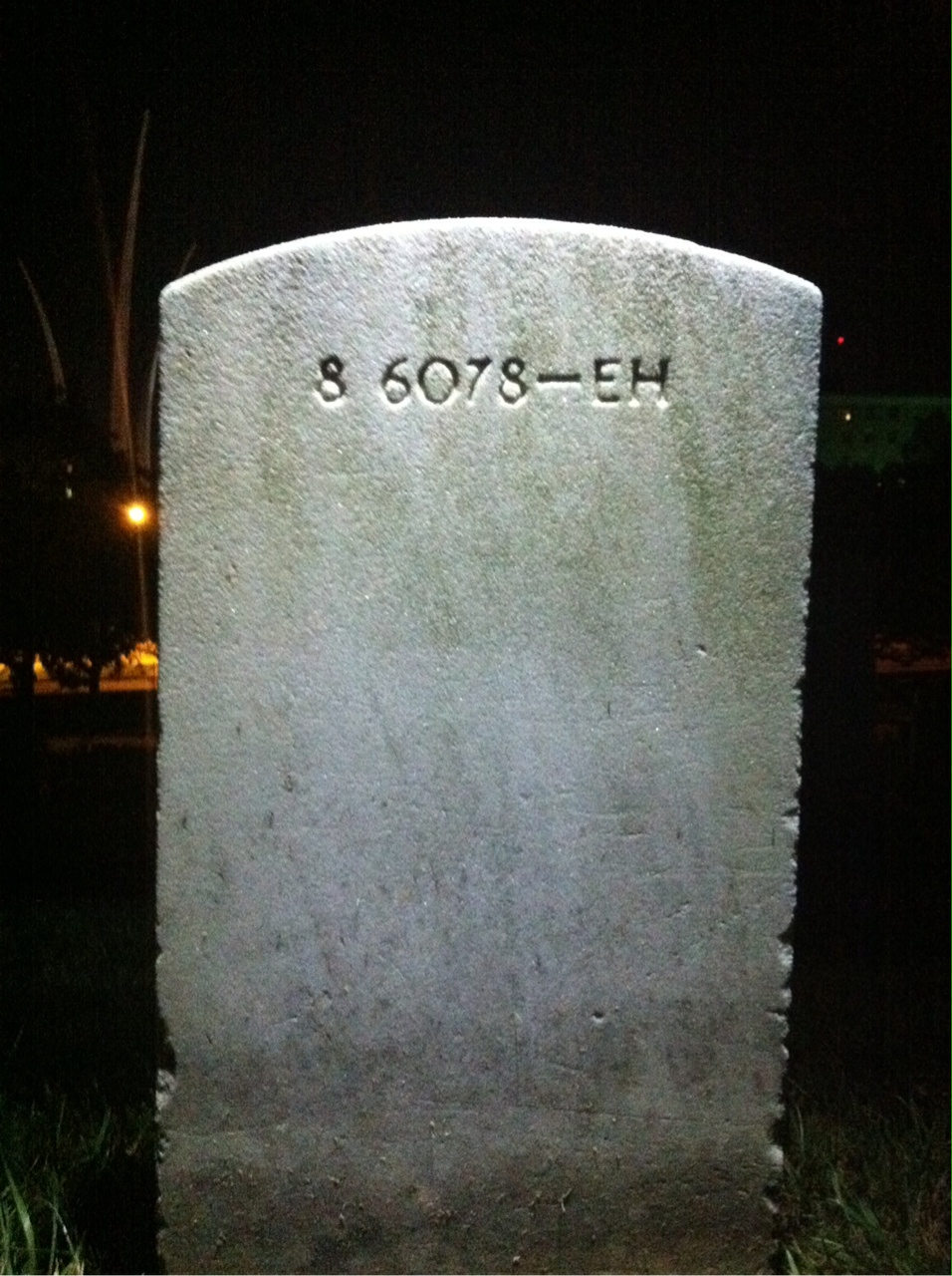 Back of headstone — May Abel