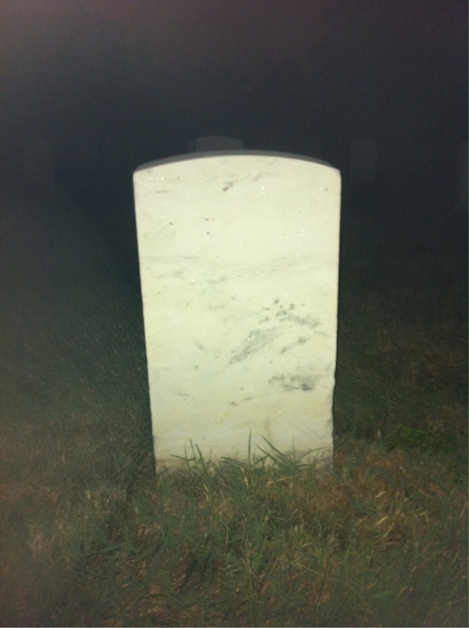Back of headstone — Elijah Ash