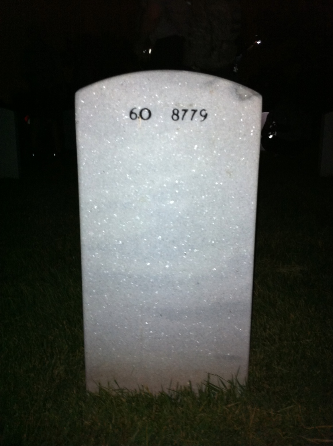 Back of headstone — Norman Wenger