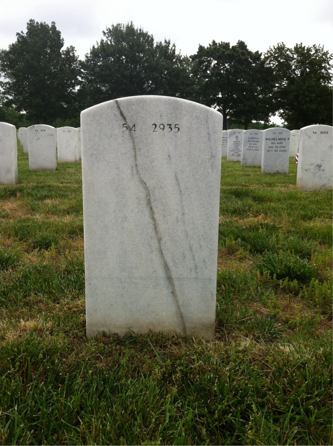 Back of headstone — Charles Haldane
