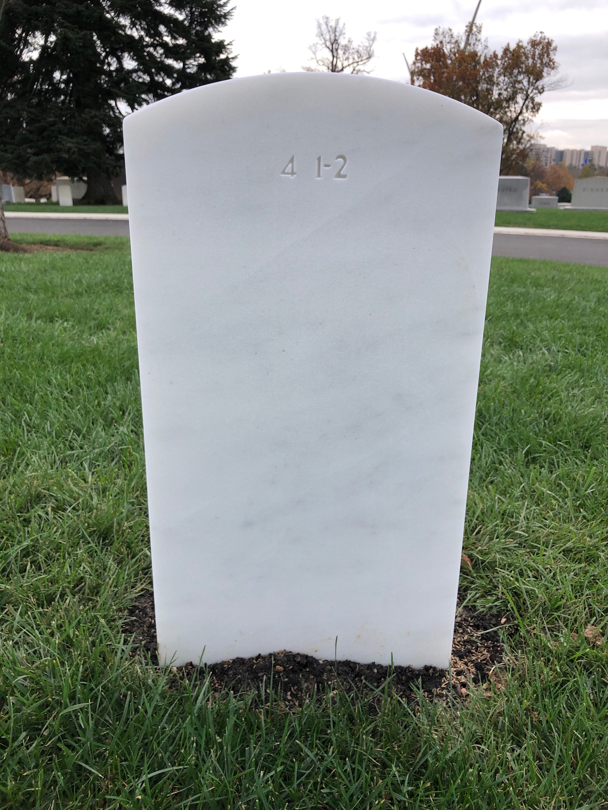Back of headstone — Dwight Agnew