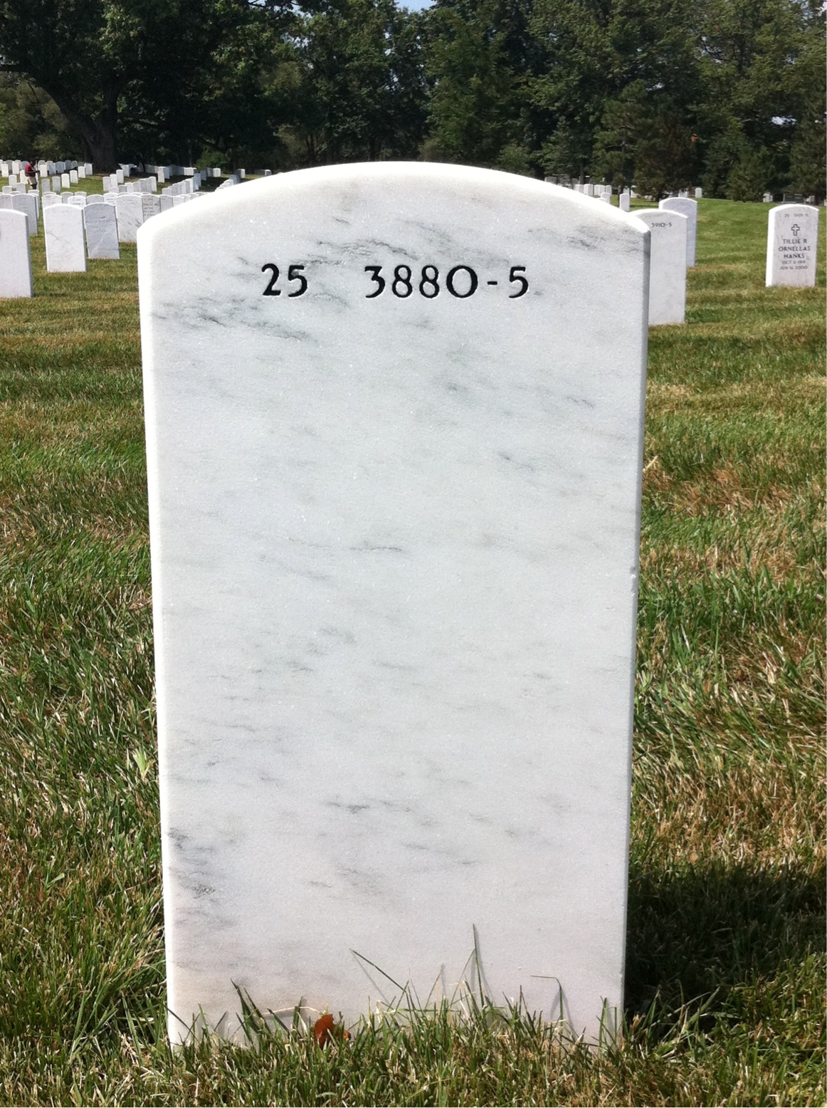 Back of headstone — Robert Lindsey