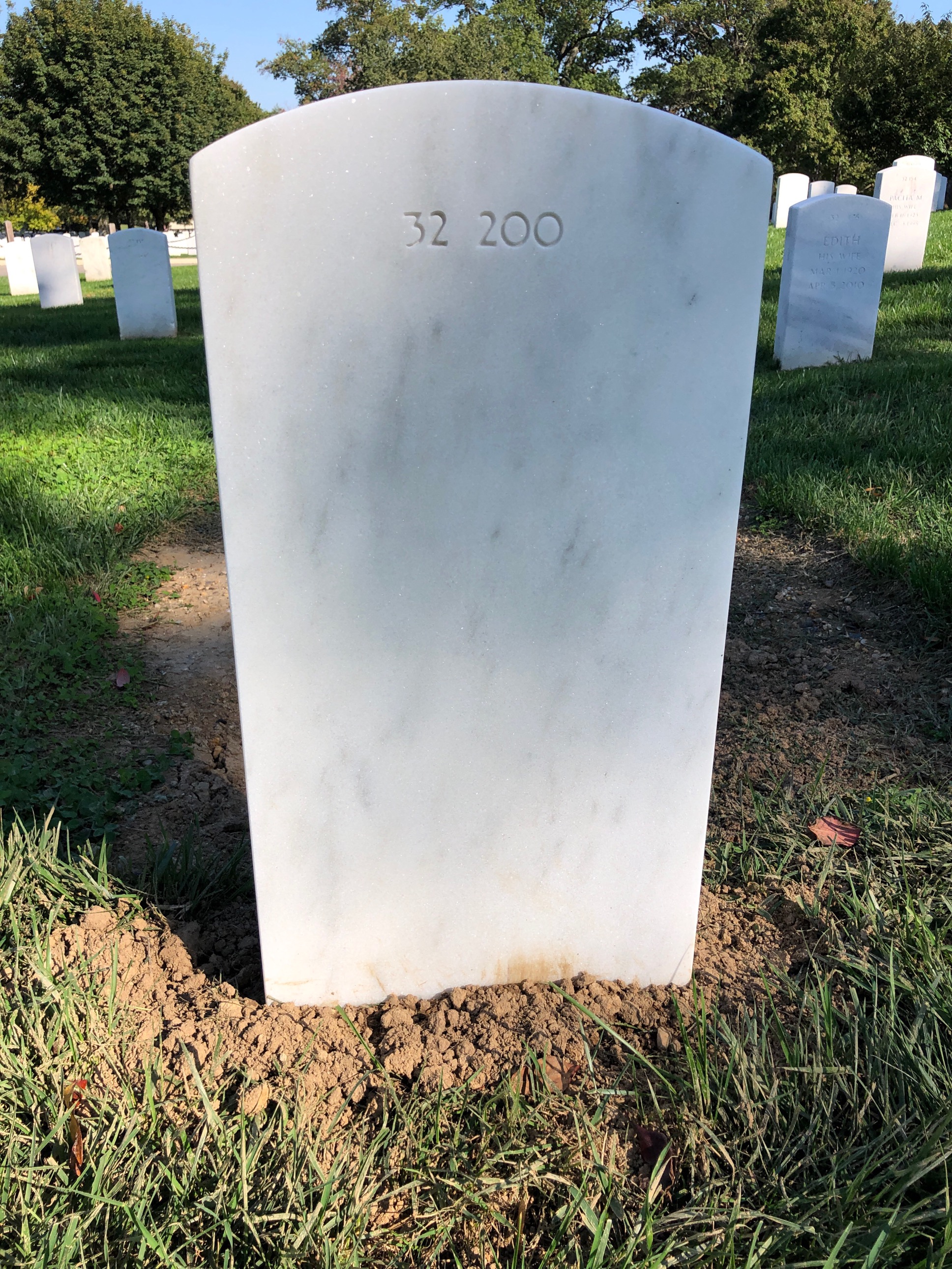 Back of headstone — Steve Anderson