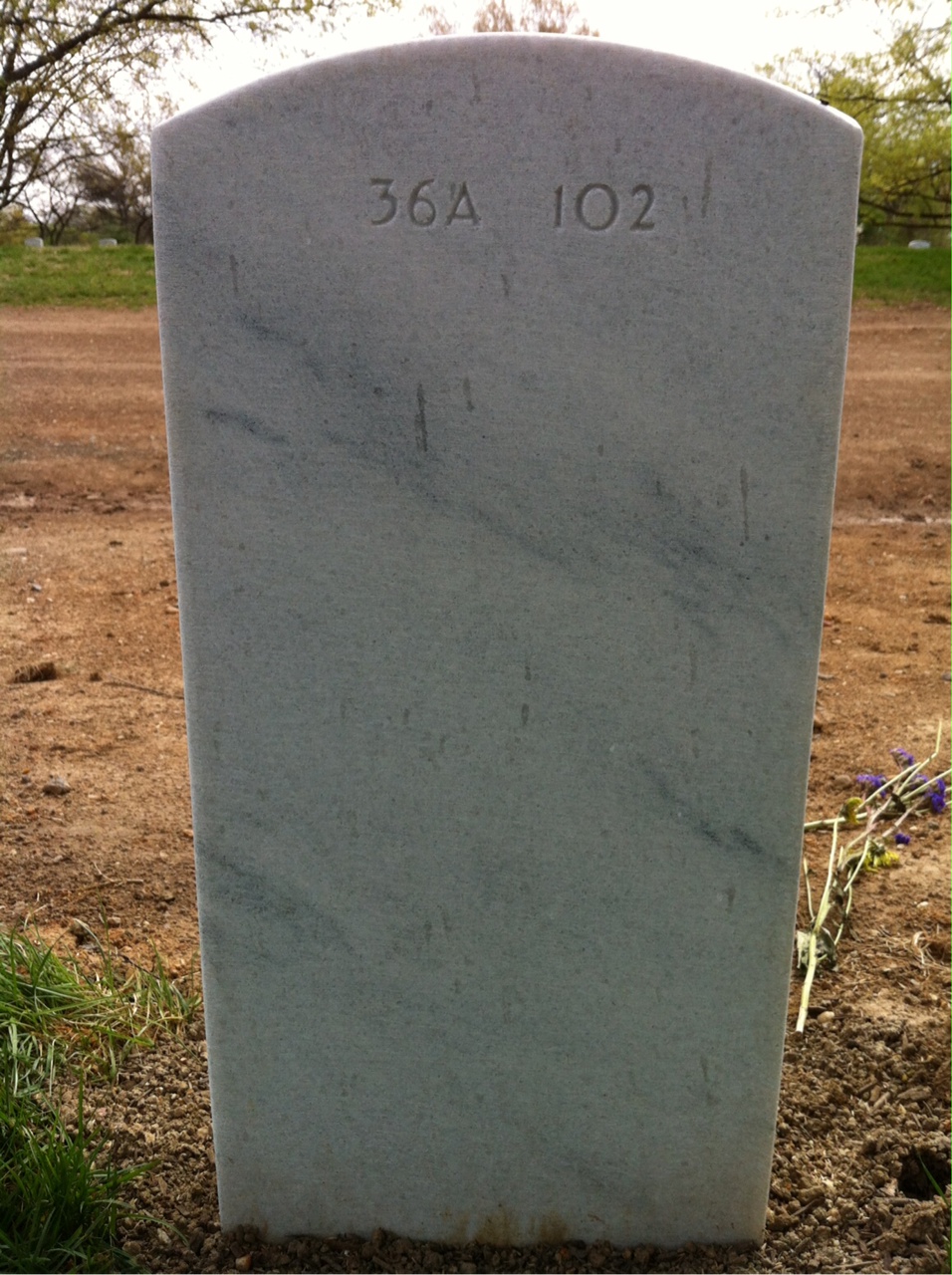 Back of headstone — Jon Mills