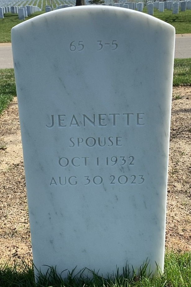 Back of headstone — Winston D Powers