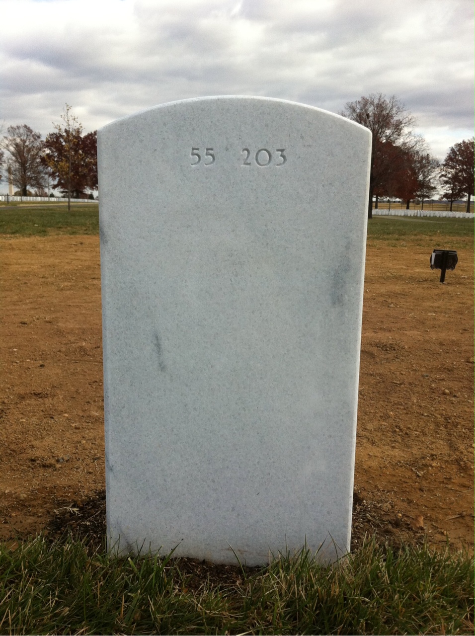 Back of headstone — Sherry Lynn Davenport