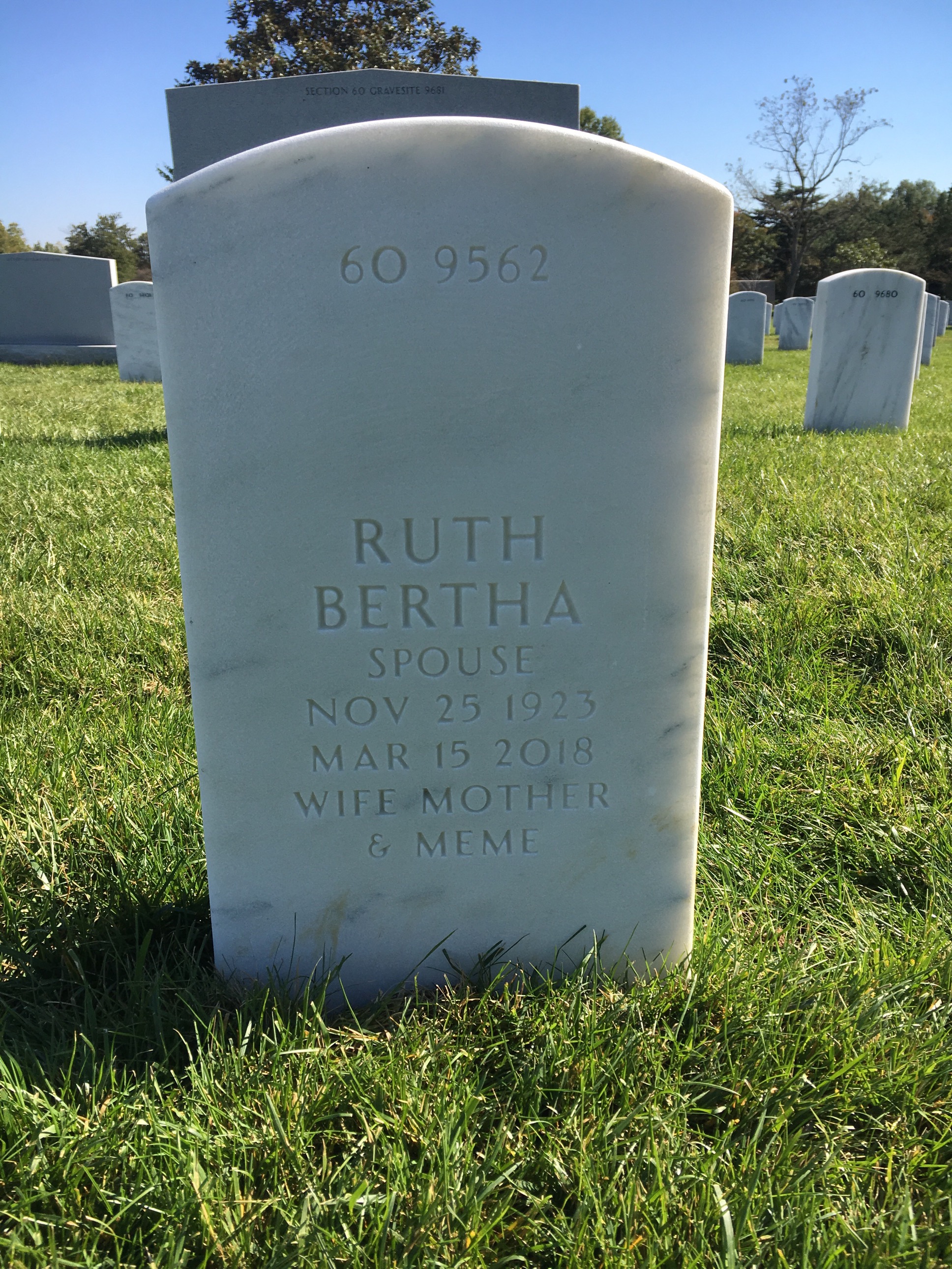Back of headstone — John Middlemas