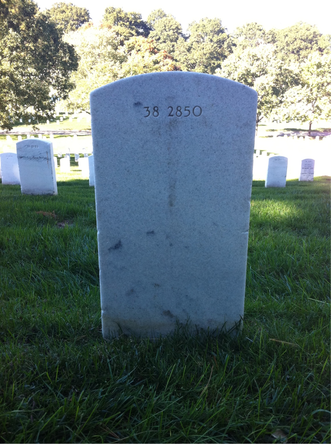Back of headstone — Rosa Andert