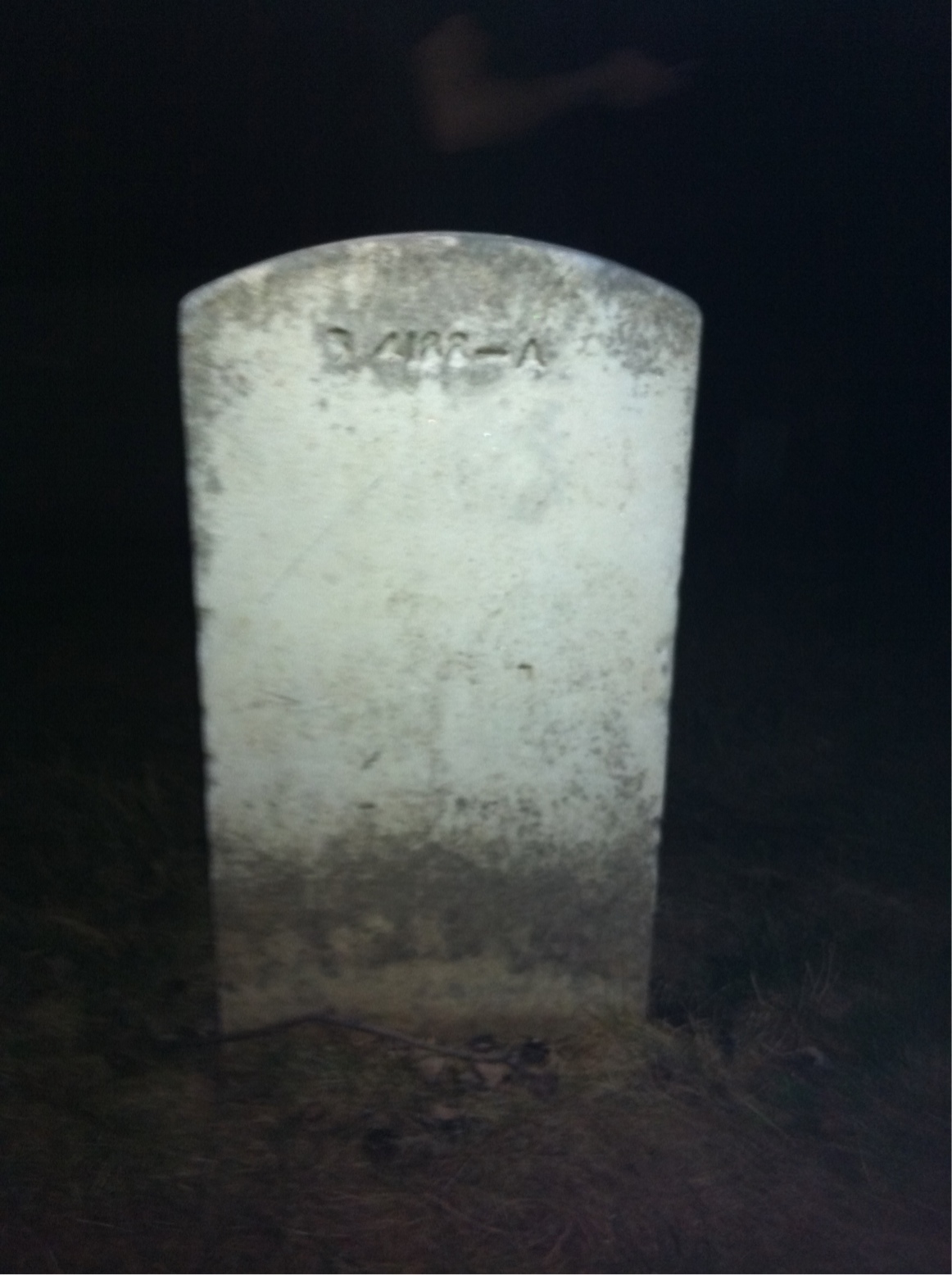 Back of headstone — Arthur Bachman