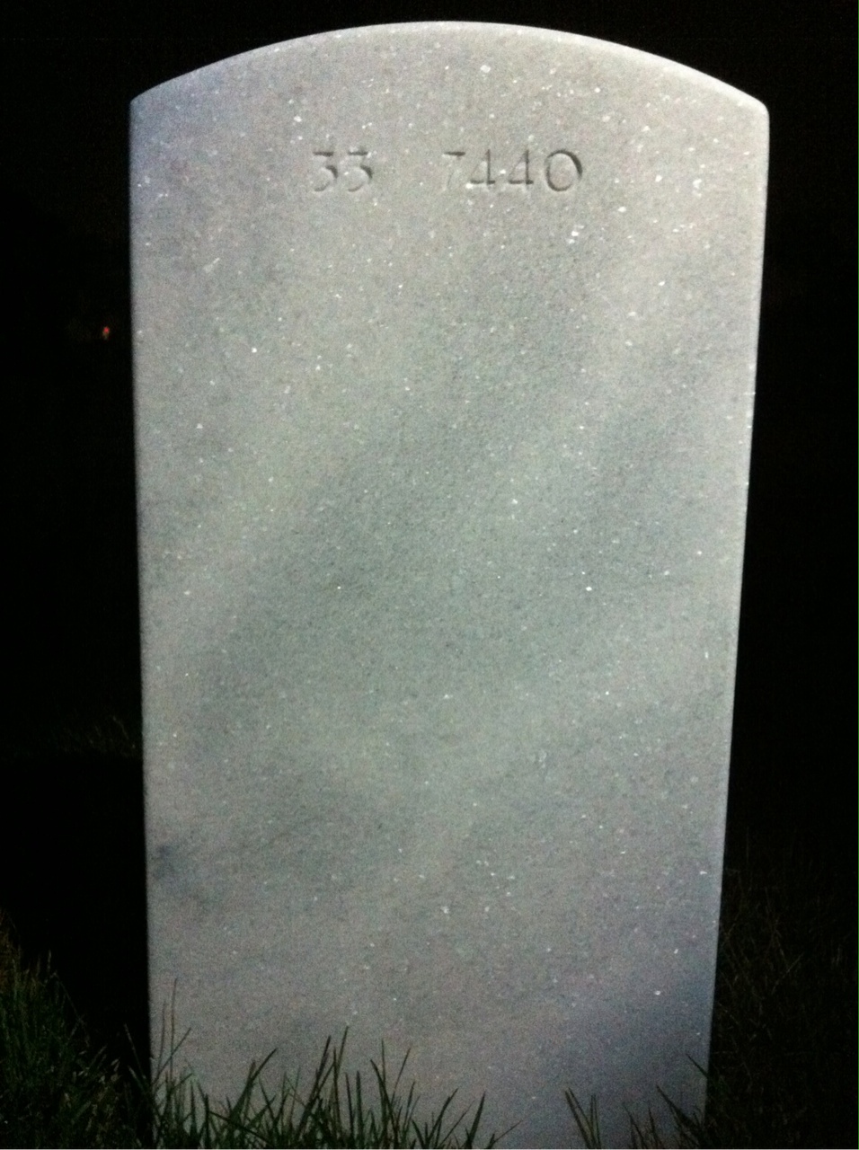 Back of headstone — Donald Cameron