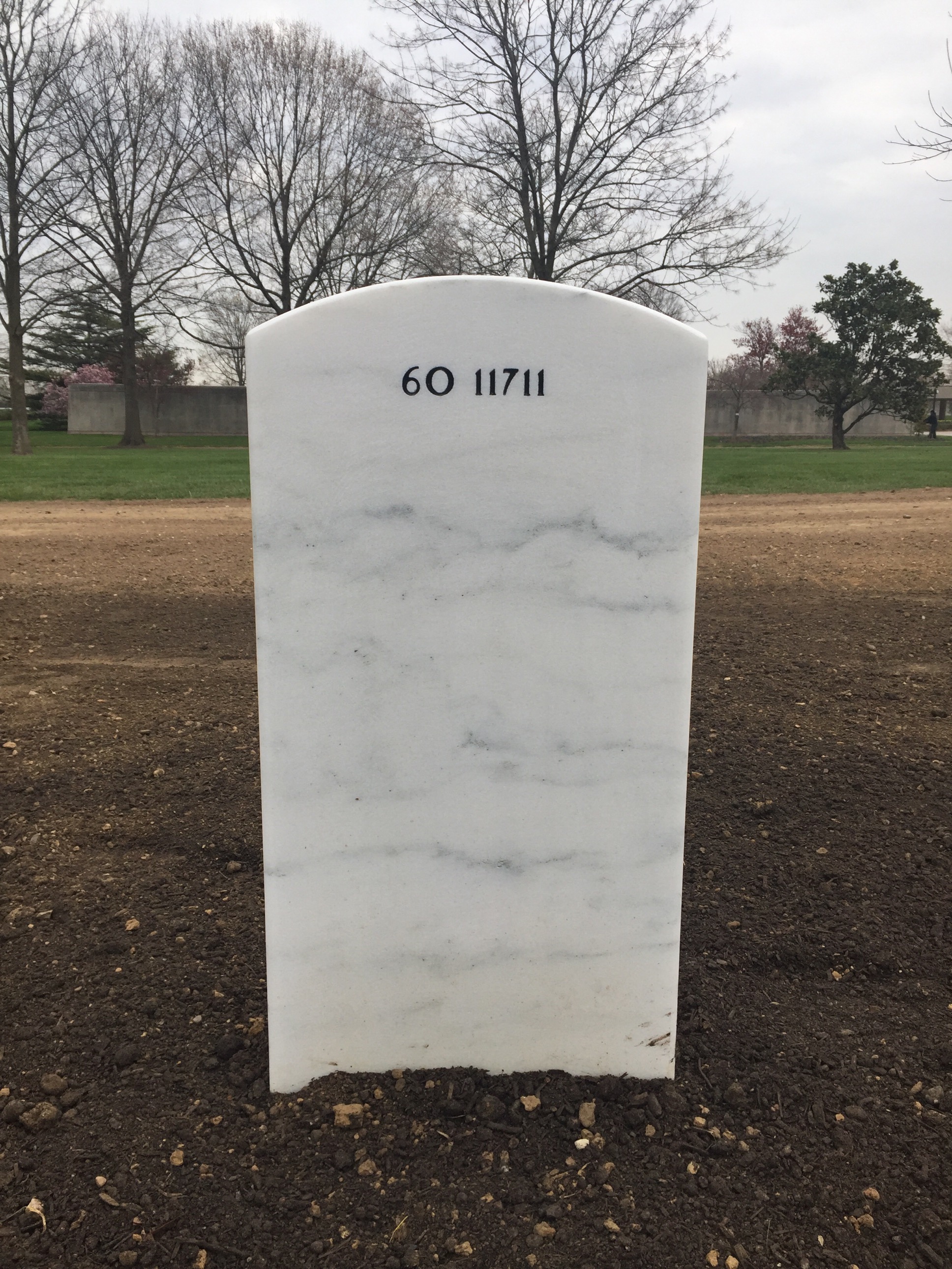 Back of headstone — William L Watson