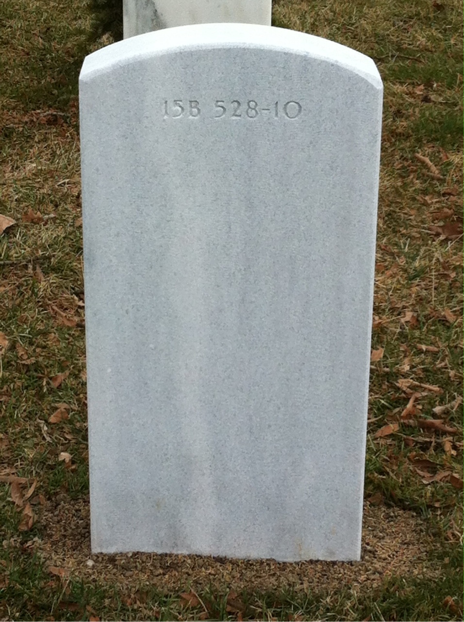 Back of headstone — Thomas Mintun