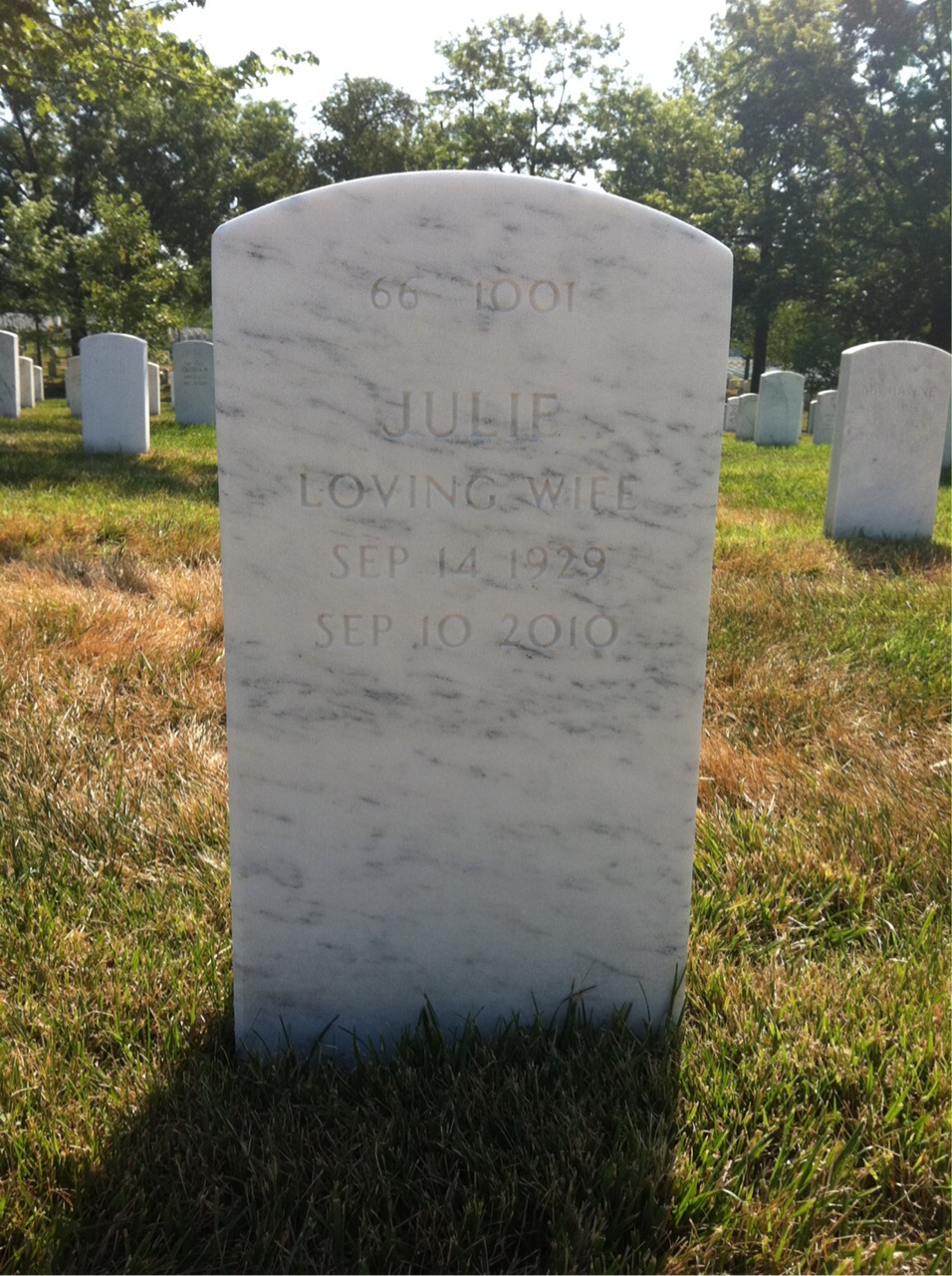 Back of headstone — Robert Anderson