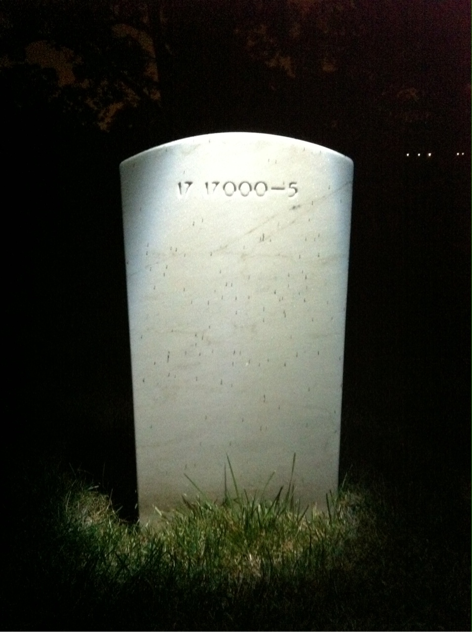 Back of headstone — Thomas R Kennedy