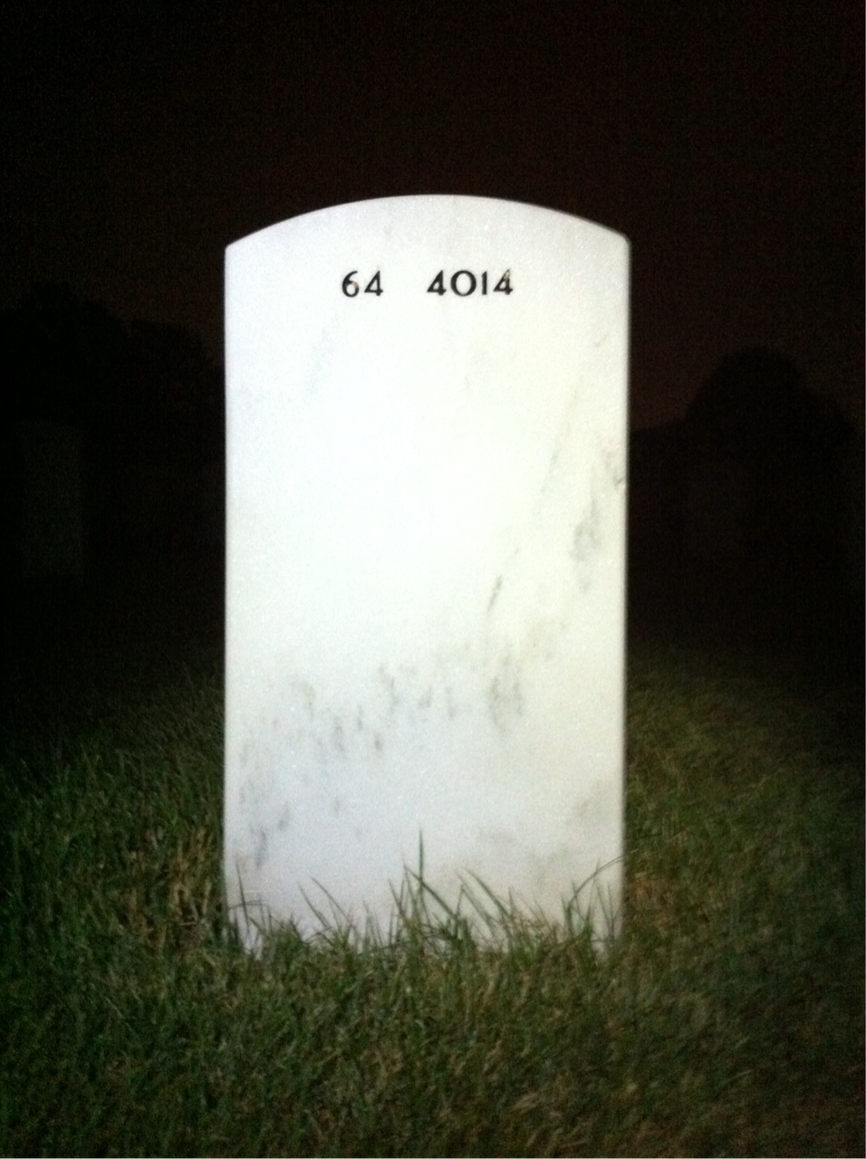 Back of headstone — Frederick Helig