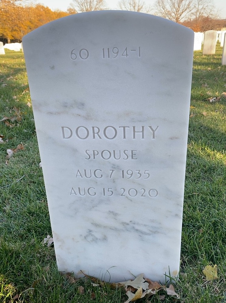 Back of headstone — Roland Bernier