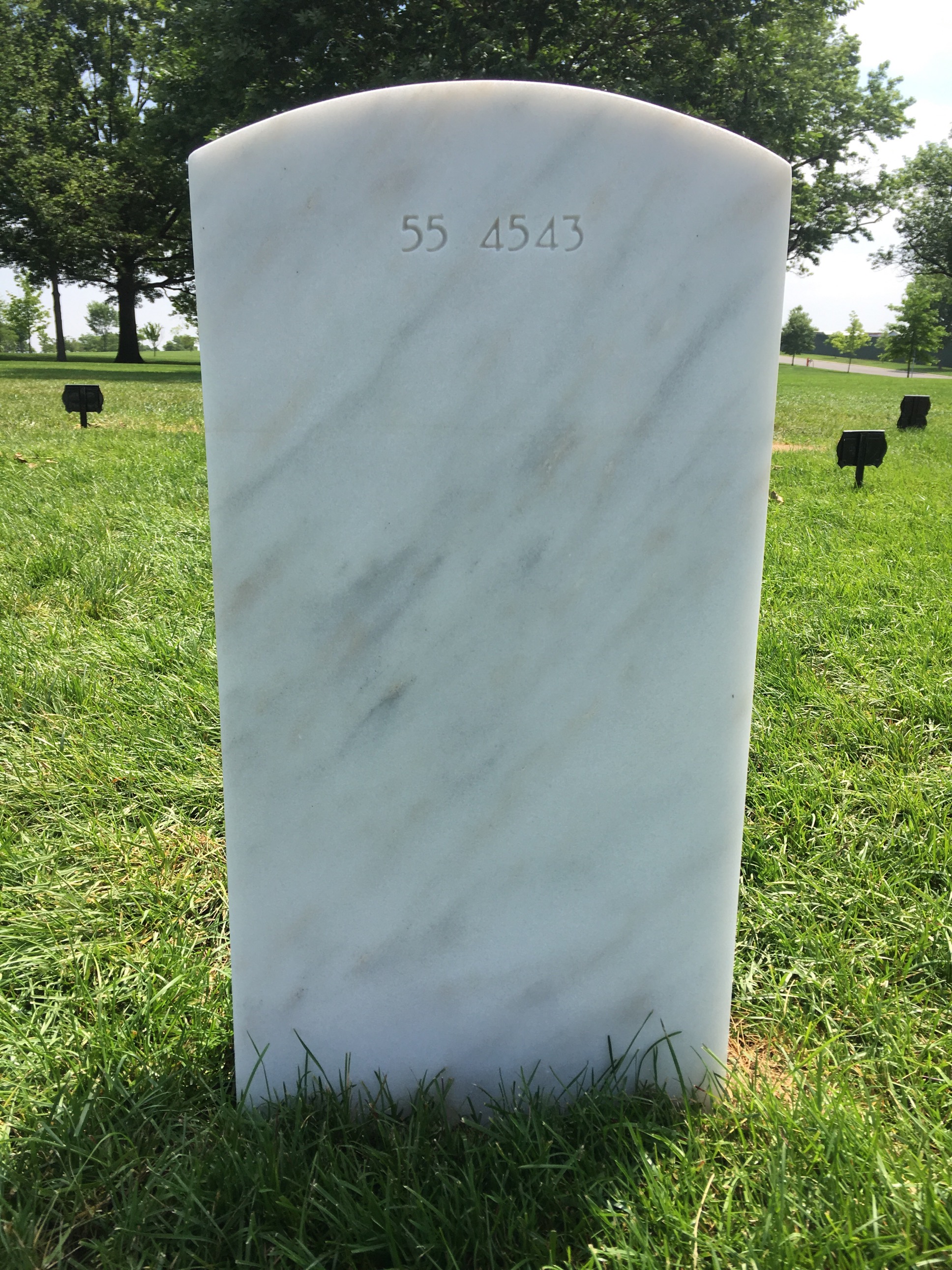 Back of headstone — Paul Edward Hizo