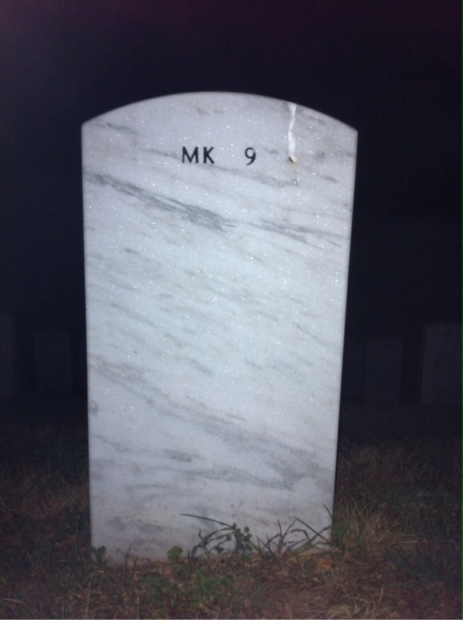 Back of headstone — Charles Fuller