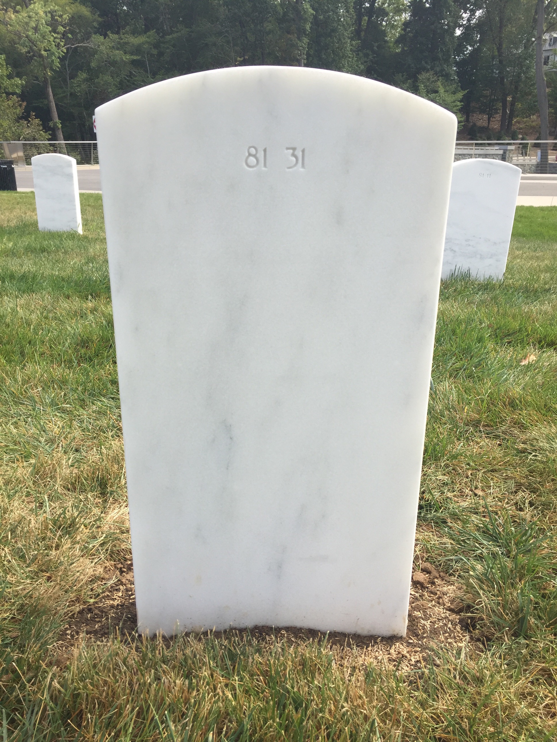 Back of headstone — William Joseph Clark