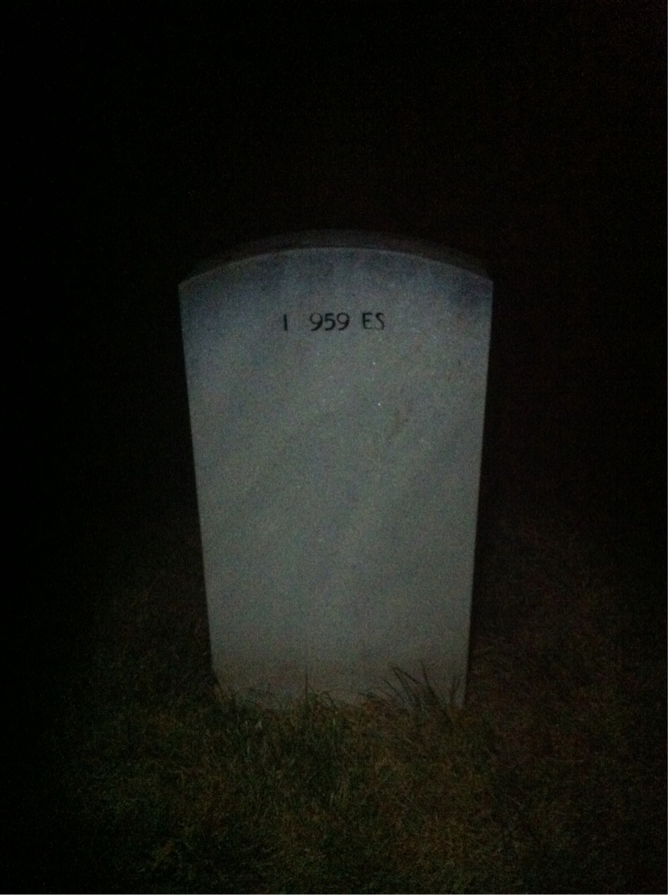 Back of headstone — Arthur Burke