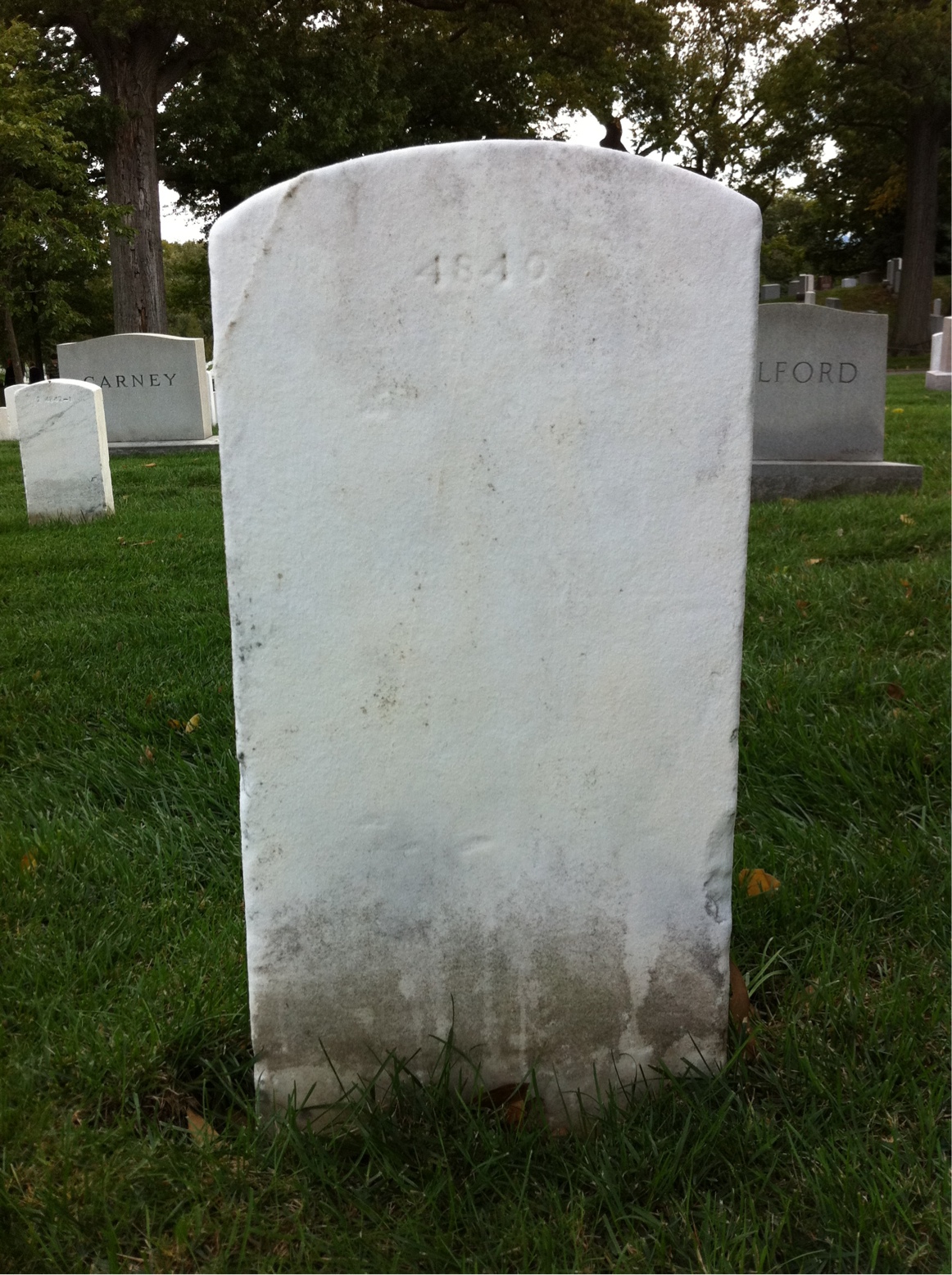 Back of headstone — Edith Benton