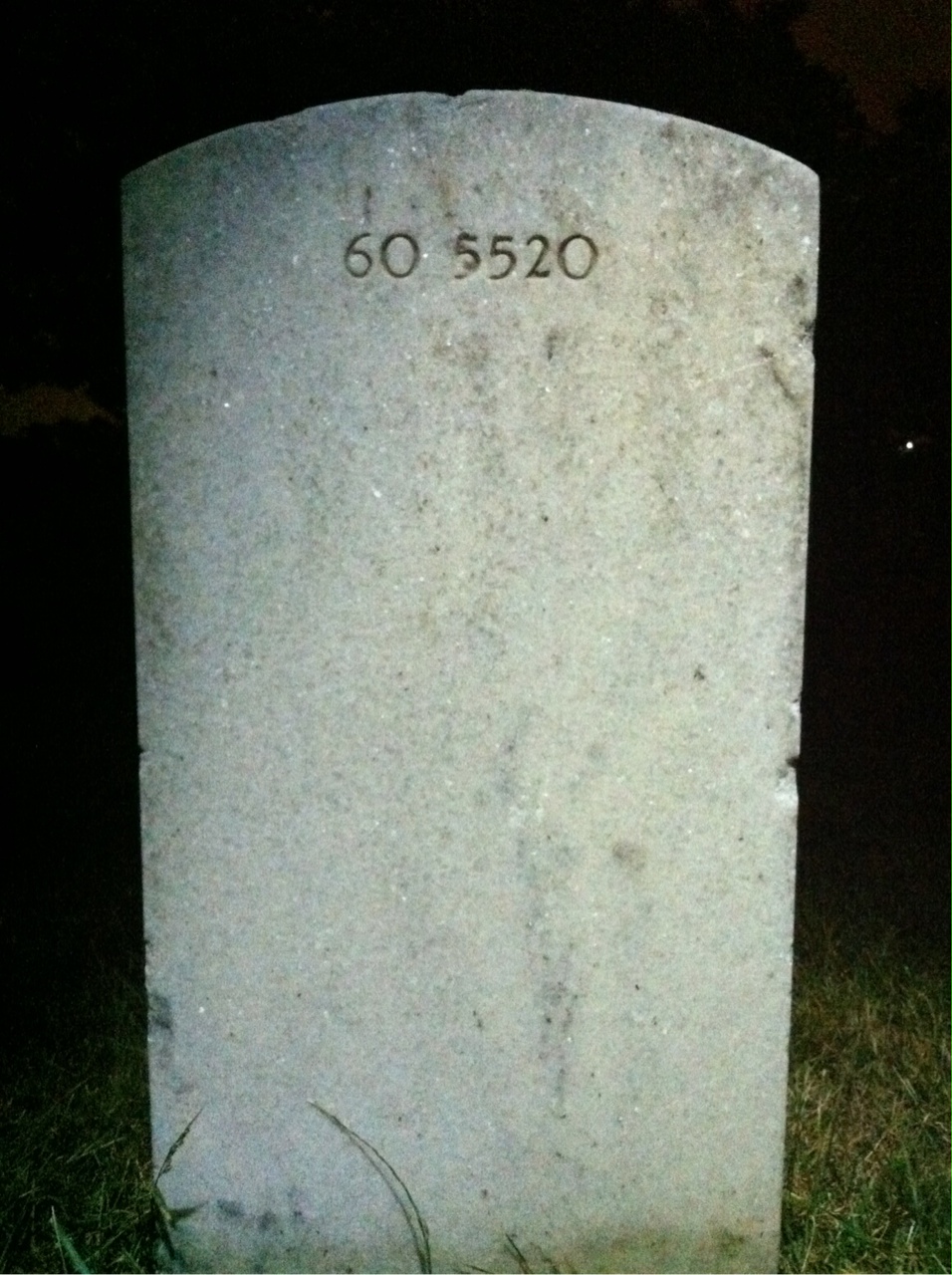 Back of headstone — Wayne Miller