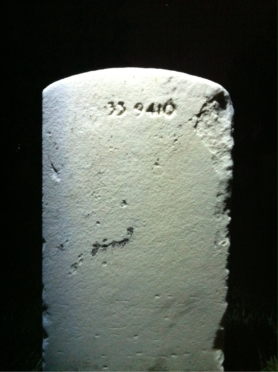 Back of headstone — Clifford Bailey