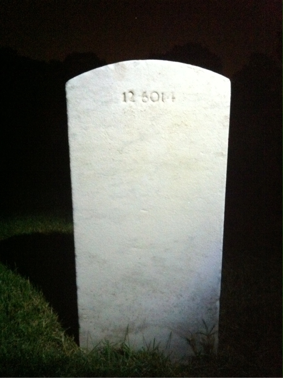 Back of headstone — Helene Murphy