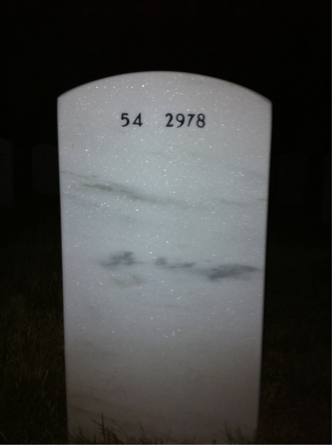 Back of headstone — Joseph Beaudoin