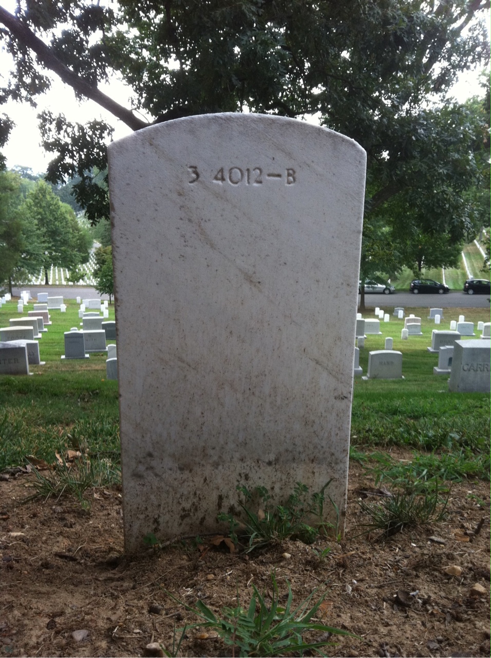 Back of headstone — Helen Moskosky