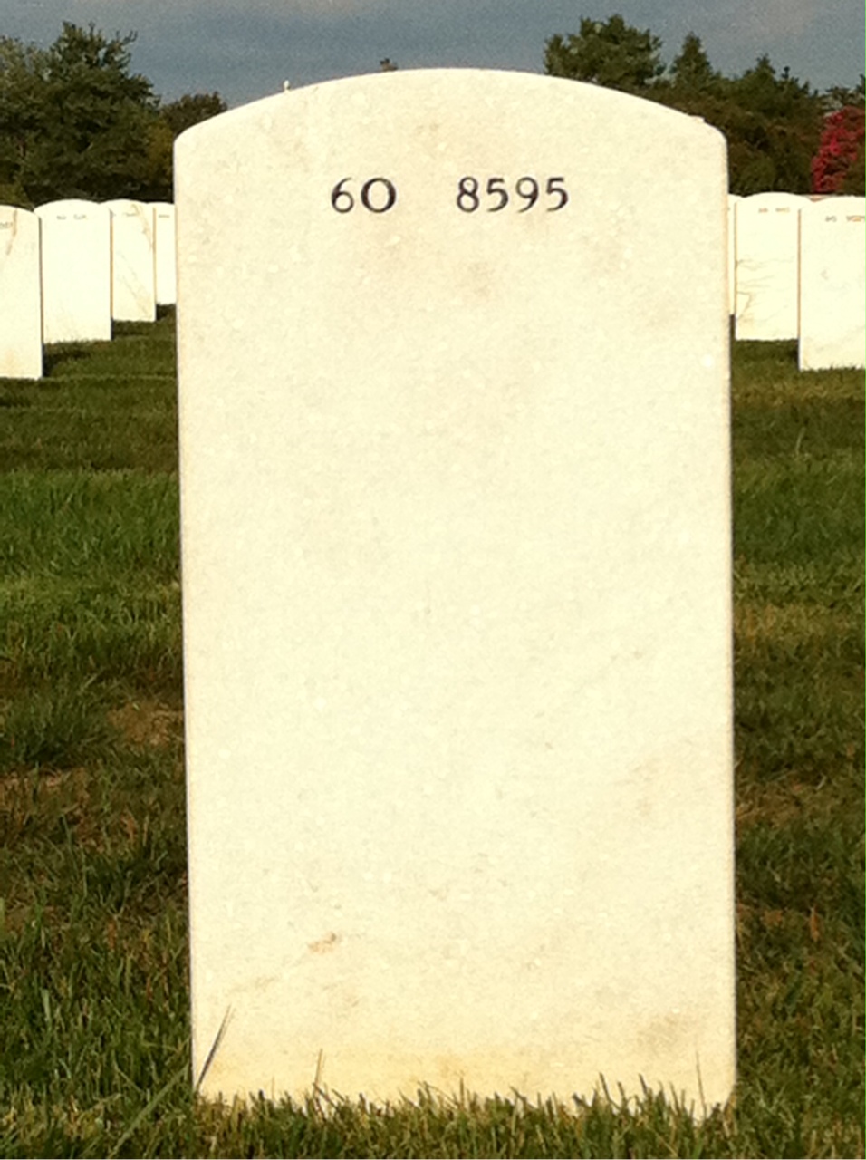 Back of headstone — Vernell Stokes