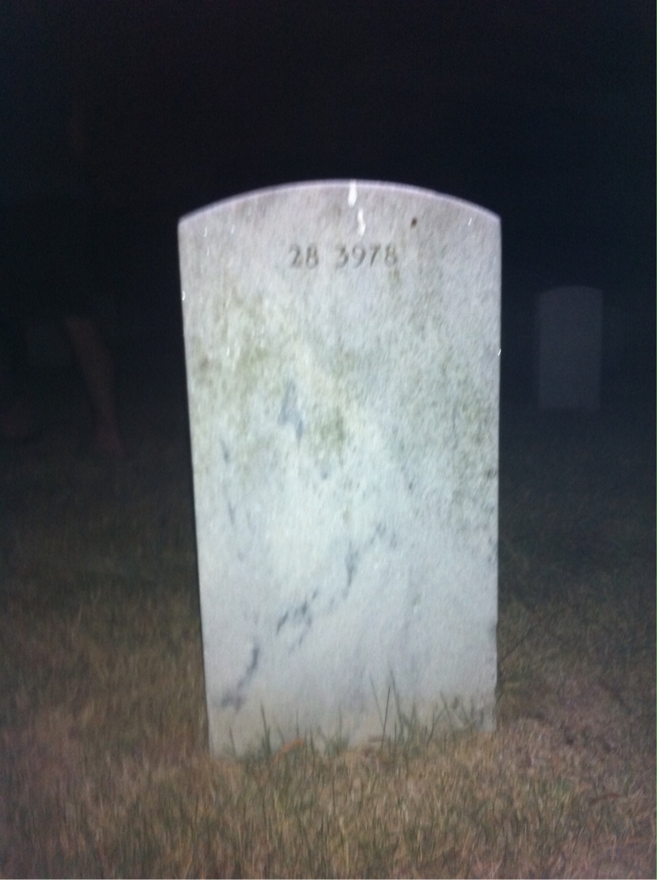 Back of headstone — Florence Moppert