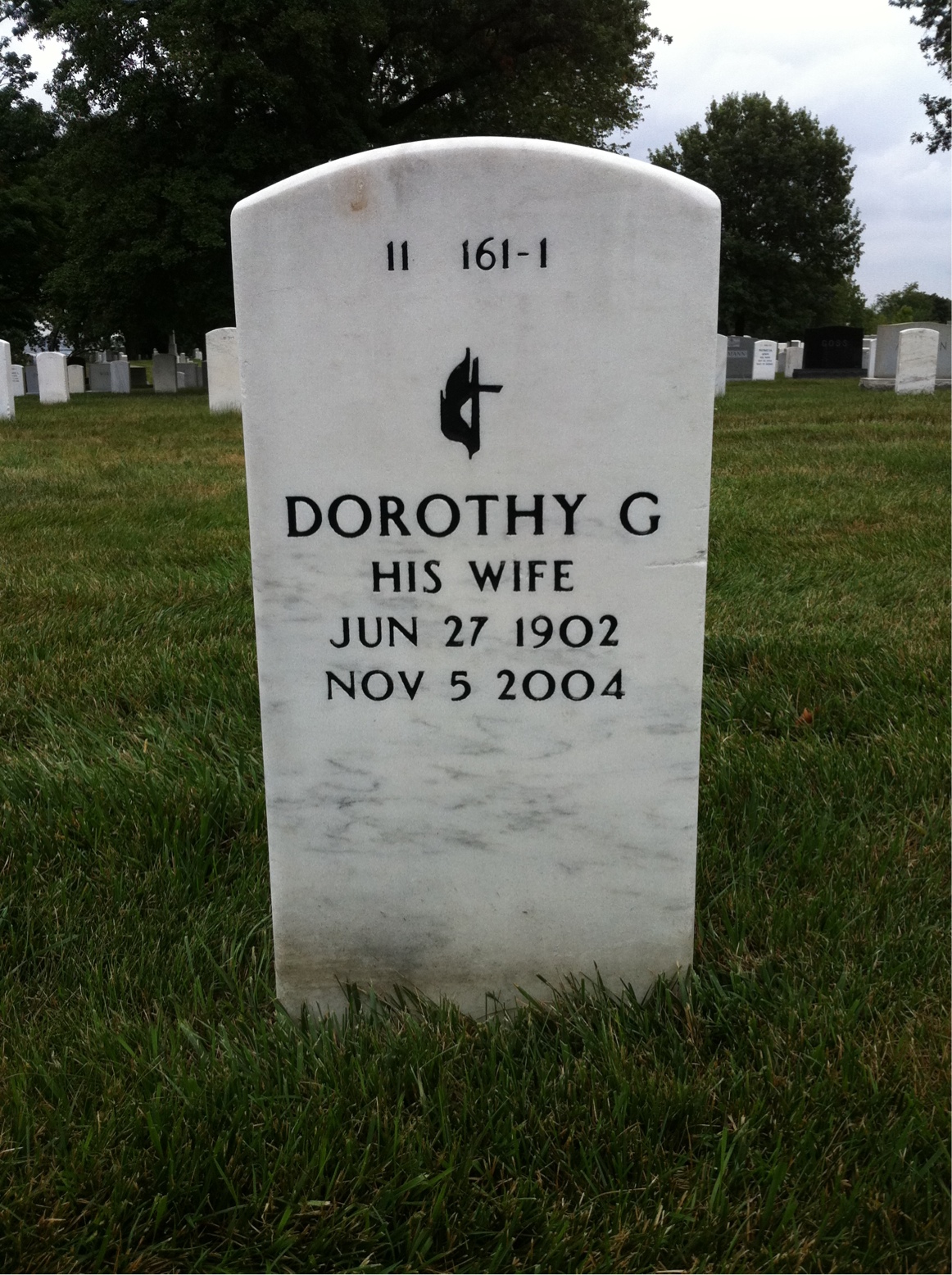 Back of headstone — Edward Denbo