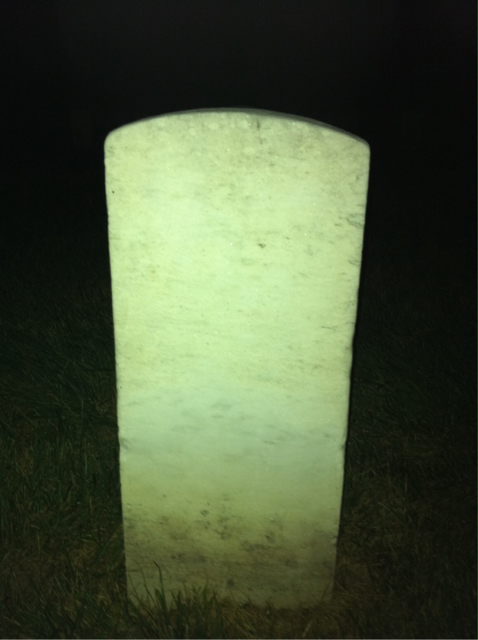 Back of headstone — William Babcock
