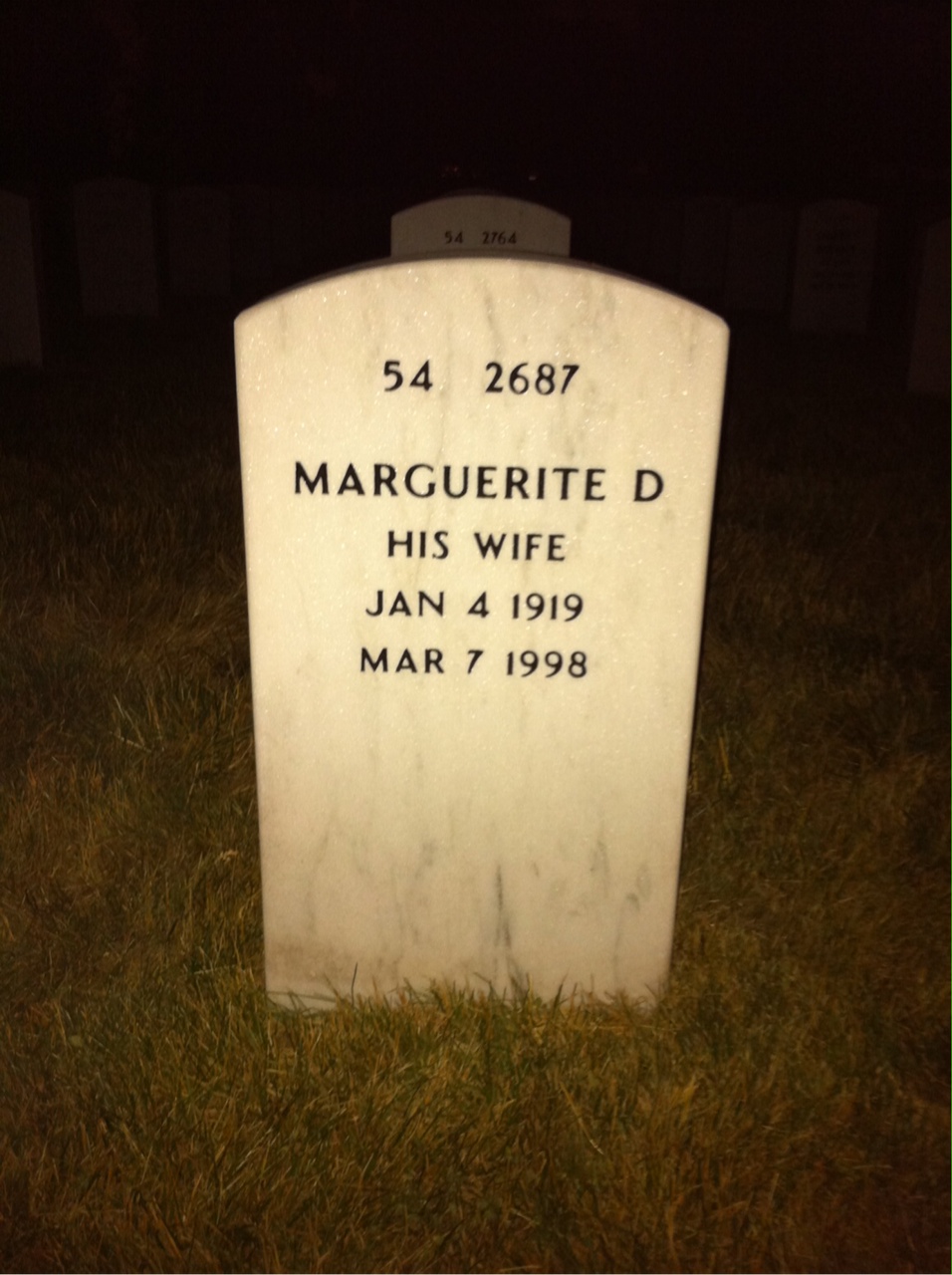 Back of headstone — John Tidwell