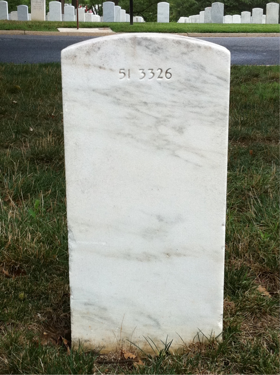Back of headstone — Margarlyn Anderson