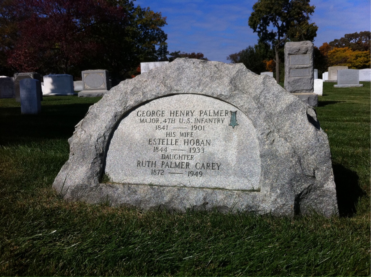 Headstone of George H. Palmer