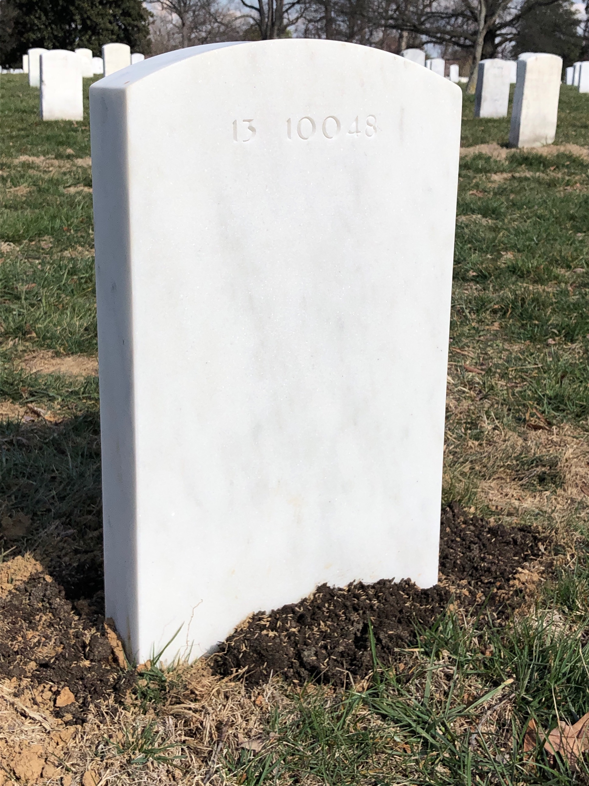 Back of headstone — John Beener