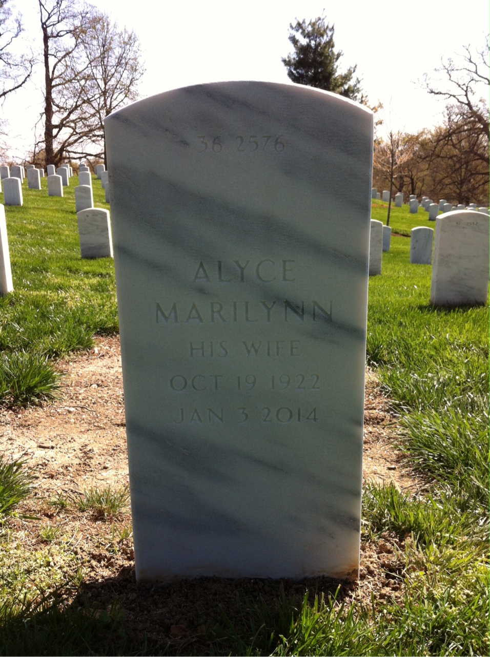 Back of headstone — Frank Easley