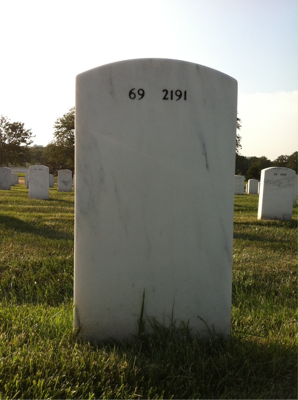 Back of headstone — Arthur Esposito