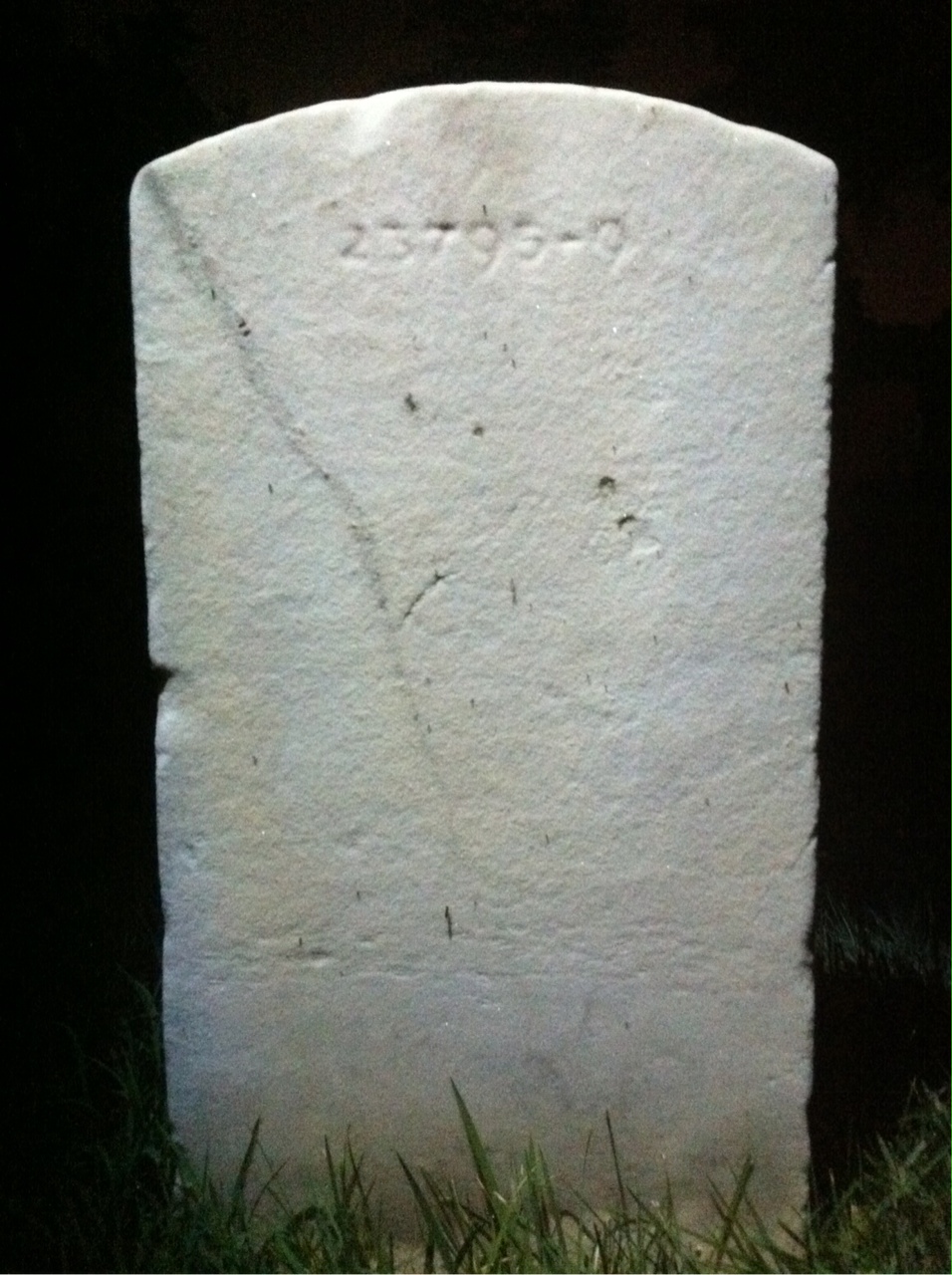 Back of headstone — Howard Alexander