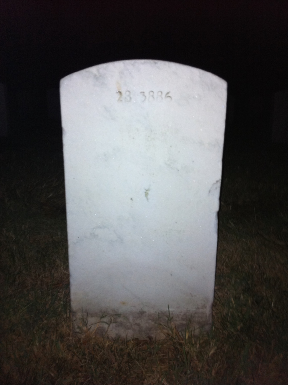 Back of headstone — Nicholas Molloy