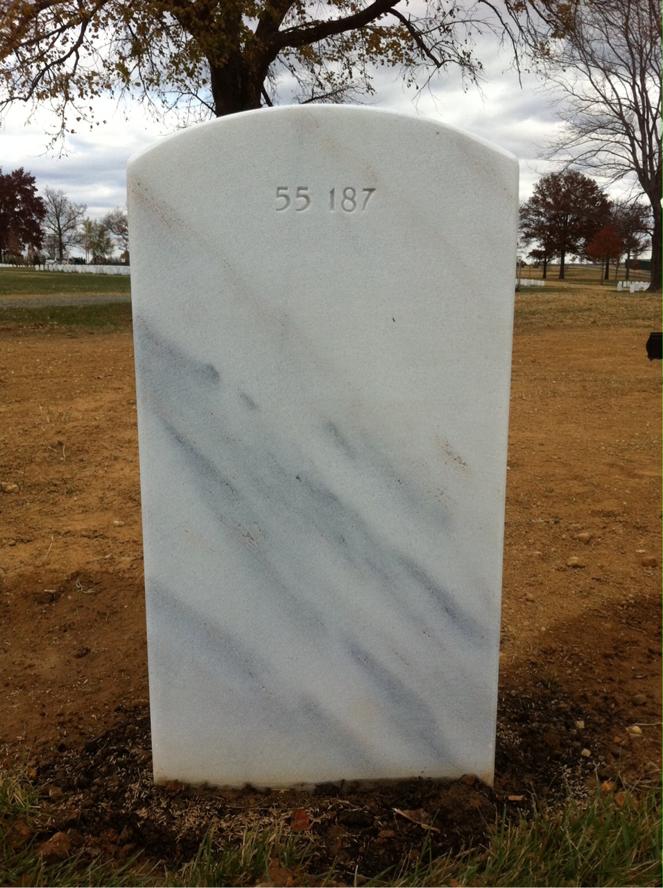 Back of headstone — William Alan Coup