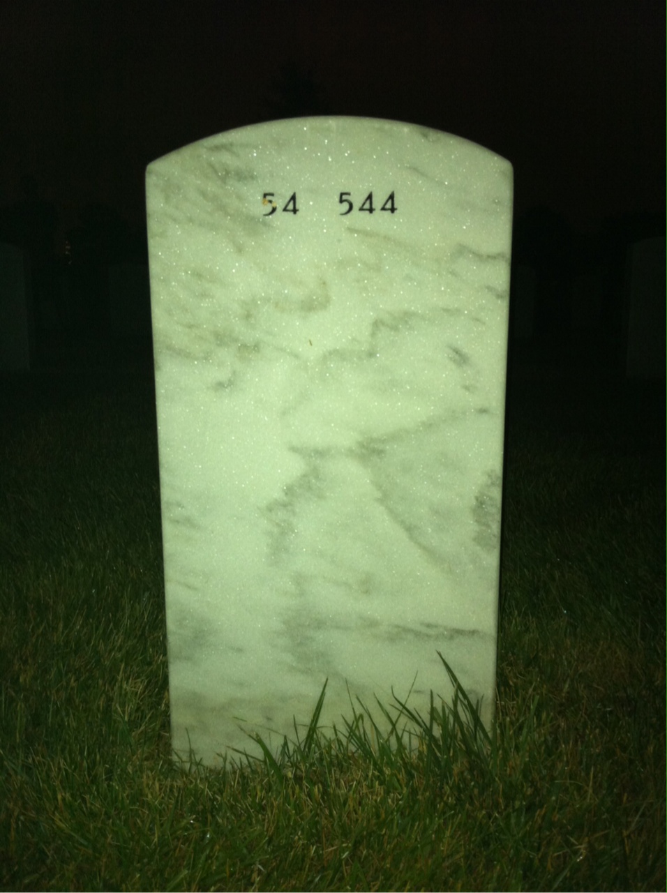 Back of headstone — Albert Helmerson